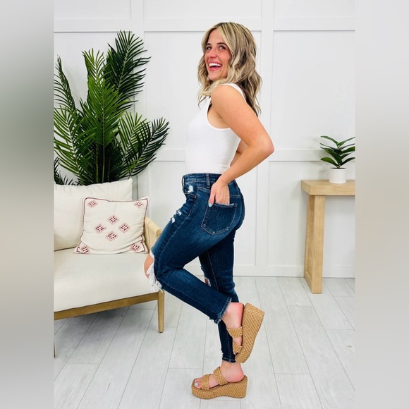 Lovervet by Vervet You're My Lover 2.0 Cropped Straight Leg Jeans Size 3/26 - Picture 3 of 10